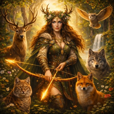 Девана: охотница и хозяйка лесных зверей
