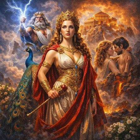 Гера: ревность, власть и тайные союзы царицы Олимпа