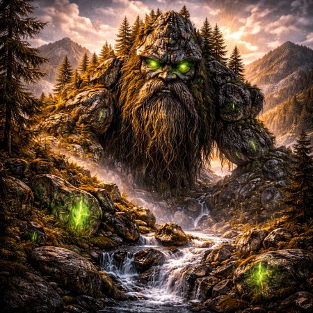 Каменный старец Карпат