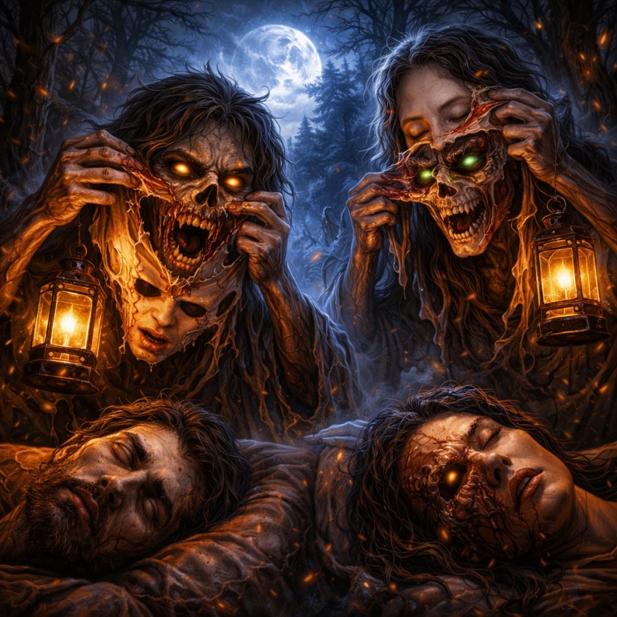 Ночные сменщики лиц