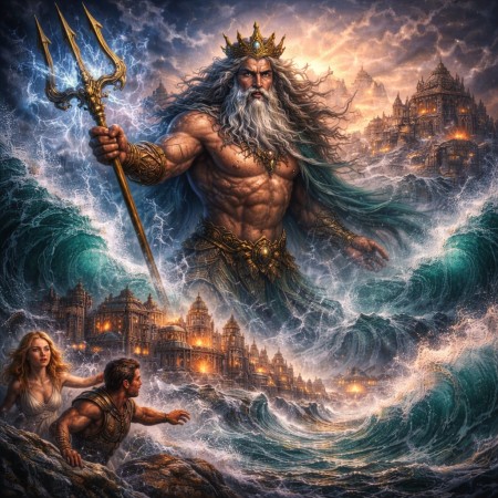 Посейдон и Атлантида: миф о затонувшем царстве