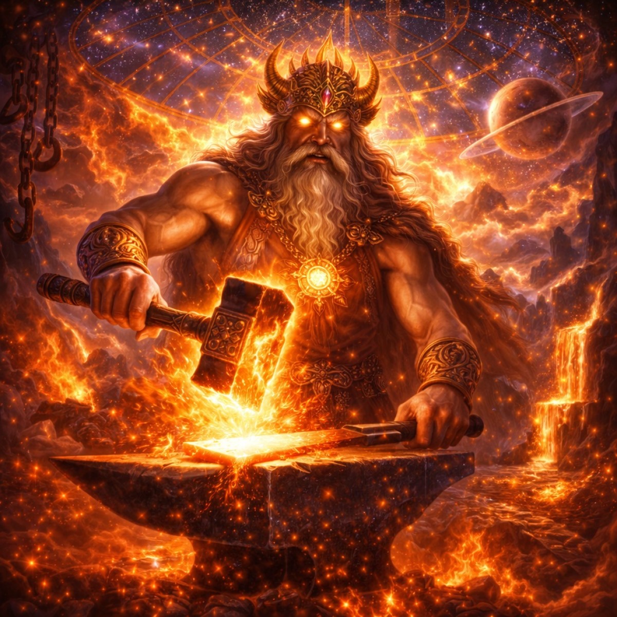 Сварог: кузнец небесного свода и отец огня