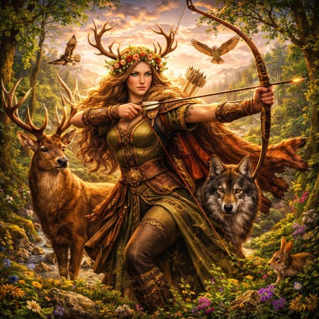Девана как богиня охоты