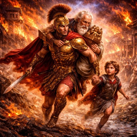 Эней: бегство из Трои, долг и рождение великой традиции Эней: бегство из Трои, долг и рождение великой традиции