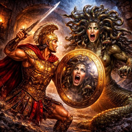 Персей: подвиг против Горгоны и тайный смысл зеркального щита Персей: подвиг против Горгоны и тайный смысл зеркального щита