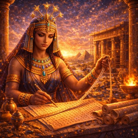 Сешат: богиня письменности и измерения храмов