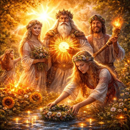 Славянские Боги солнцестояния: кто встречал рождение нового солнца и кто сжигал его силу в купальскую ночь Славянские Боги солнцестояния: кто встречал рождение нового солнца и кто сжигал его силу в купальскую ночь