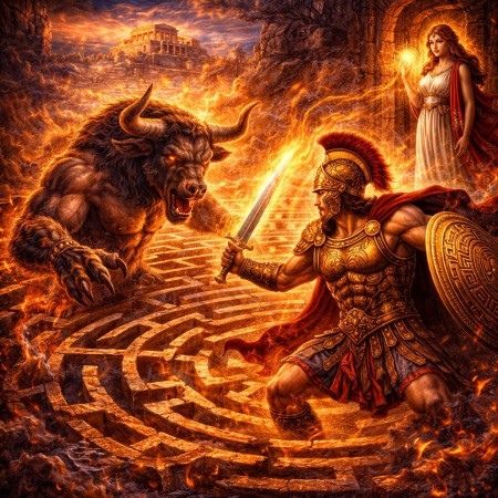 Тесей: история героя и символика лабиринта в афинской легенде Тесей: история героя и символика лабиринта в афинской легенде