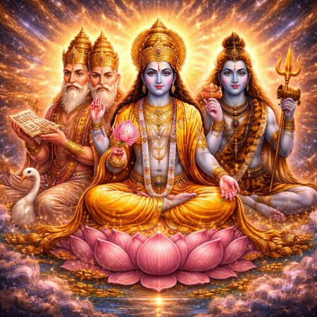 Тримурти: почему Брахма, Вишну и Шива делят власть над вселенной Тримурти: почему Брахма, Вишну и Шива делят власть над вселенной