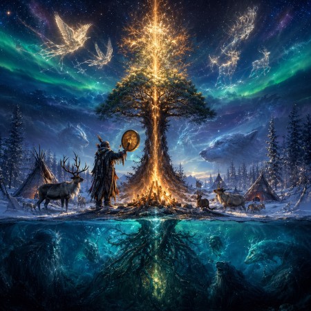 Верхний мир, средний мир и подземная бездна: карта сибирского космоса